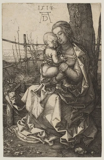 Virgin and Child Seated by a Tree