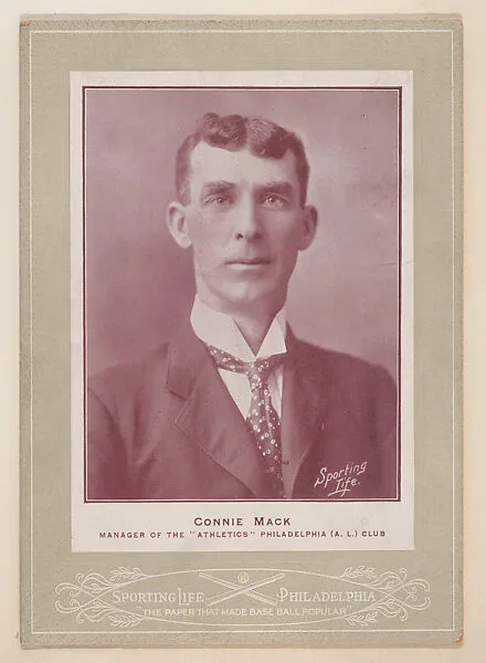Connie Mack from Sporting Life Cabinets (W600) — Sporting Life