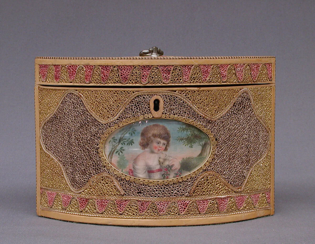 Tea caddy (one of a pair) — Unknown