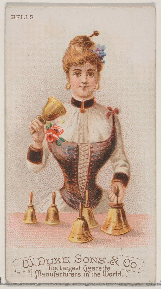 Bells, from the Musical Instruments series (N82) for Duke brand cigarettes — W. Duke, Sons & Co.|Schumacher & Ettlinger