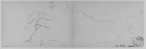 Gate of the Highlands, Mohonk, 1871 (from Sketchbook)