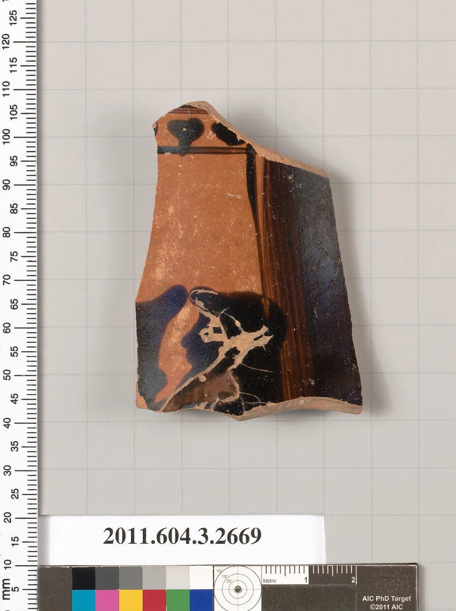 Terracotta fragment of an olpe (jug) — Unknown