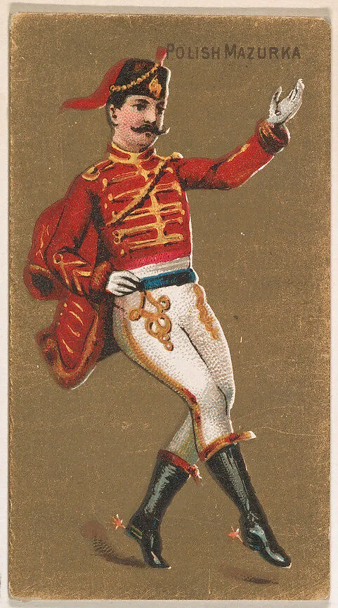 Polish Mazurka, from National Dances (N225, Type 2) issued by Kinney Bros. — Kinney Brothers Tobacco Company