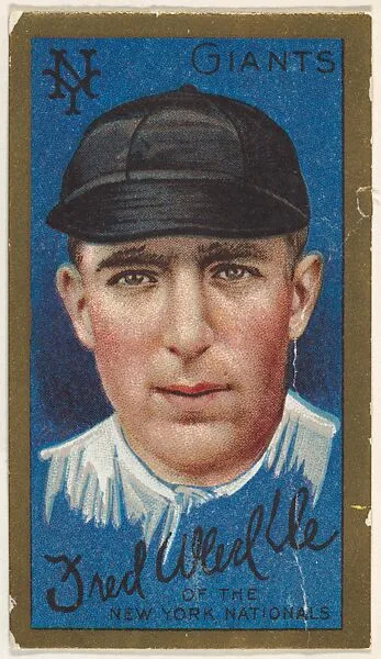 Fred Merkle, New York Giants, National League, from the "Baseball Series" (Gold Borders) set (T205) issued by the American Tobacco Company — American Tobacco Company