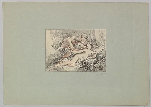 Satyr Attacking a Nymph Repulsed by Cupid