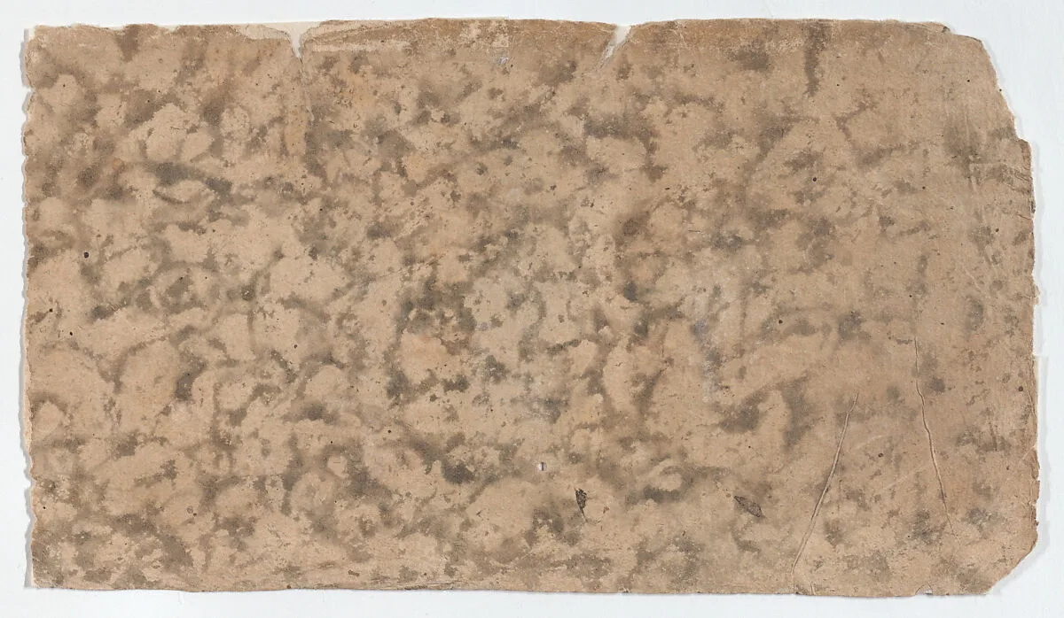 Sheet with overall splotchy pattern — Anonymous