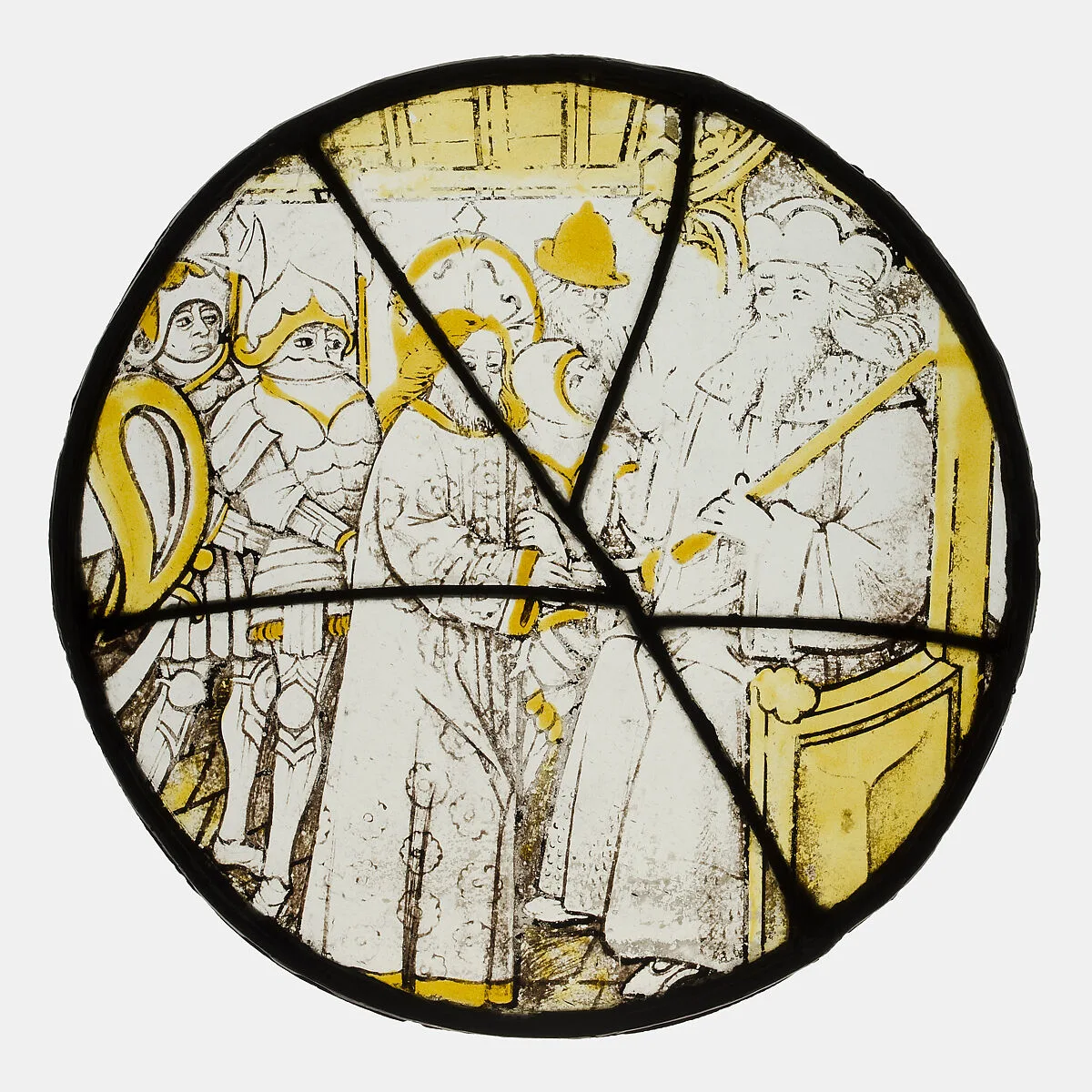 Roundel with Christ before Pilate — Unknown