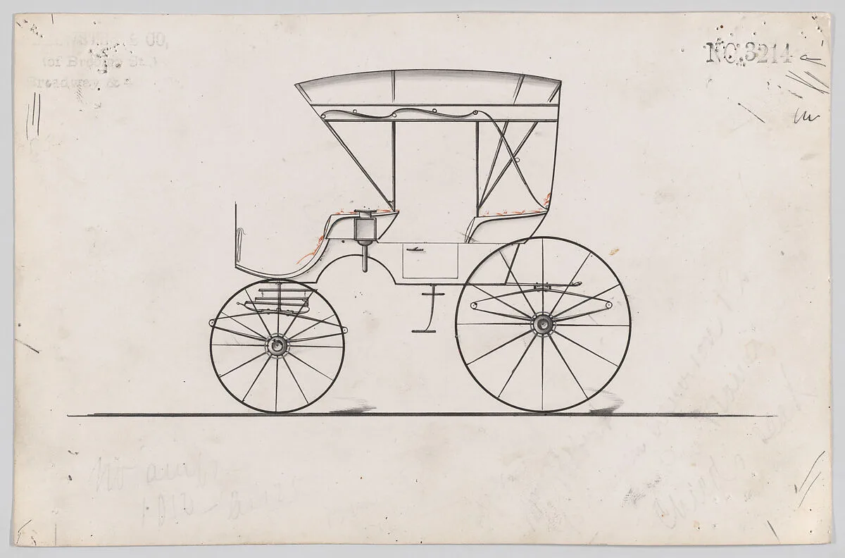 Design for Park Phaeton, no. 3214a — Brewster & Co.