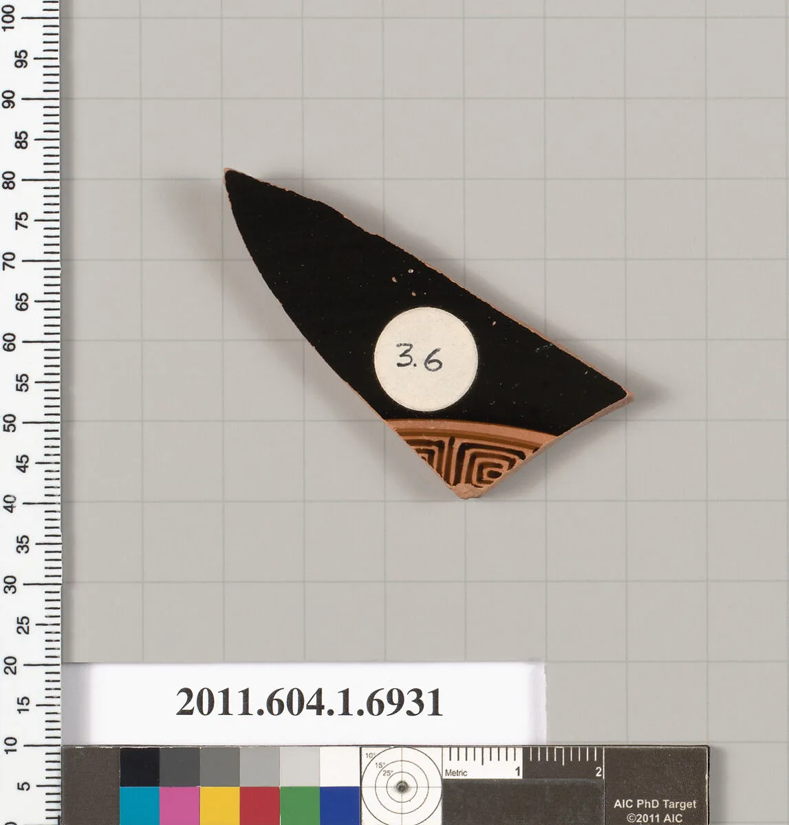Terracotta fragment of a kylix (drinking cup) — Unknown