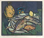 Still life with fish (I pesci) — Luigi Servolini