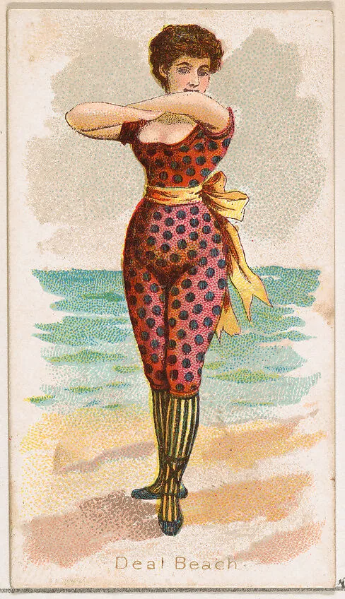 Deal Beach, from the Fancy Bathers series (N187) issued by Wm. S. Kimball & Co. — William S. Kimball & Company