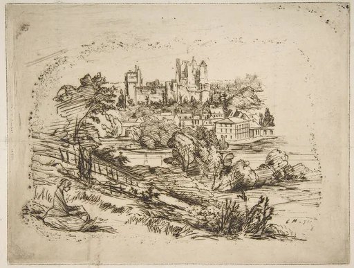 Ruines du Château de Pierrefonds (Ruins of the Château de Pierrefonds, after Viollet-le-Duc)