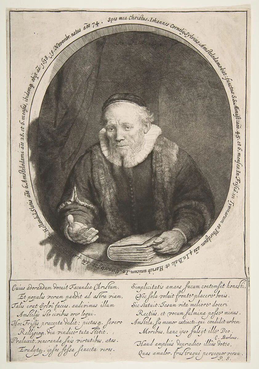 Jan Cornelisz. Sylvius, preacher — Rembrandt (Rembrandt van Rijn)