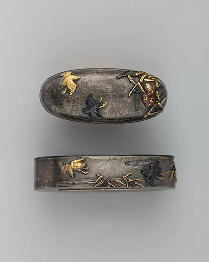 Sword-Hilt Collar and Pommel (Fuchigashira)