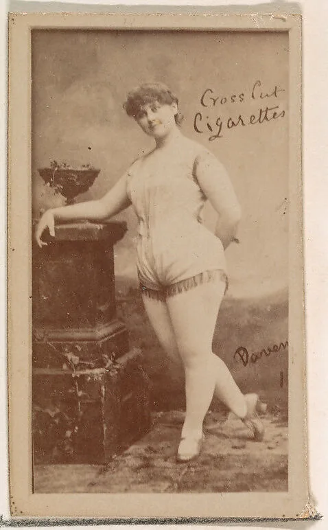 Davenport, from the Actors and Actresses series (N145-1) issued by Duke Sons & Co. to promote Cross Cut Cigarettes — W. Duke, Sons & Co.