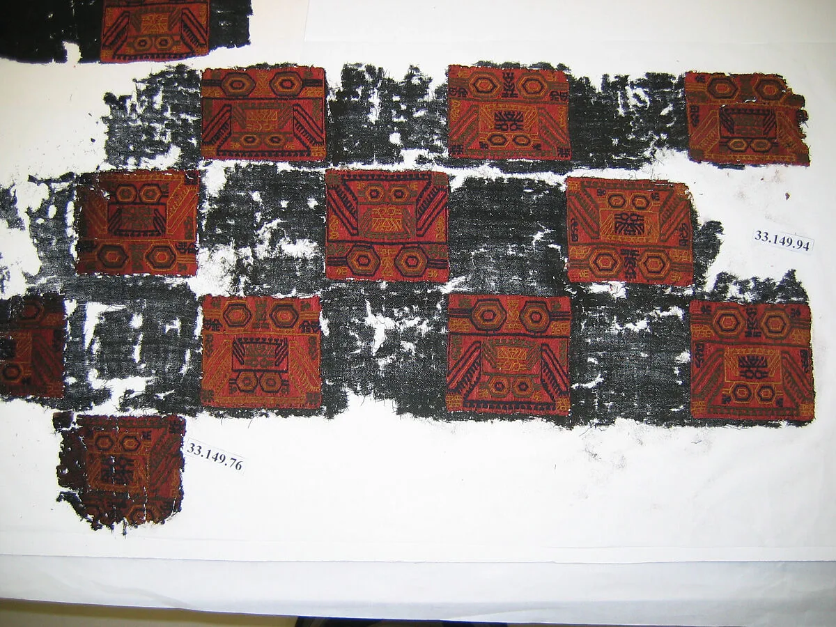 Embroidered Mantle Fragment — Unknown
