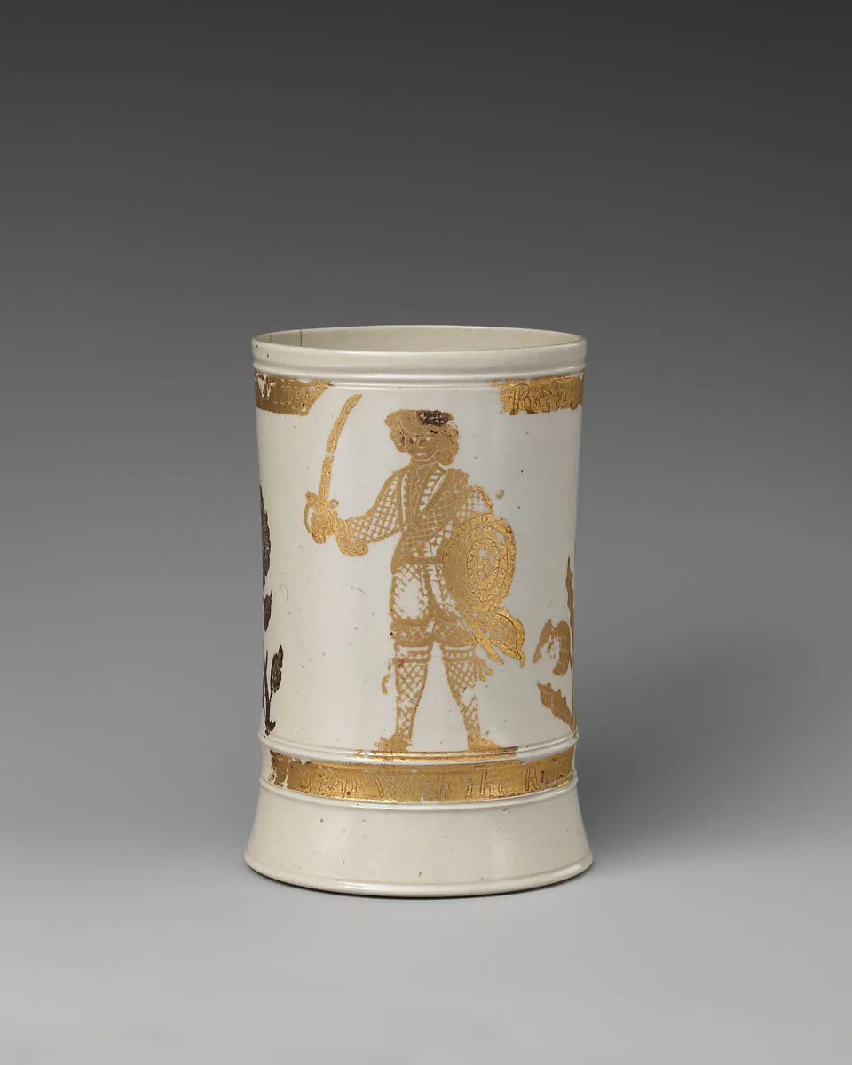 Jacobite mug with Prince Charles Edward Stuart (1720–1788) — Unknown
