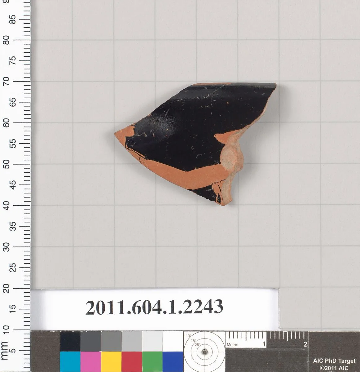 Terracotta rim fragment of a kylix (drinking cup) — Unknown
