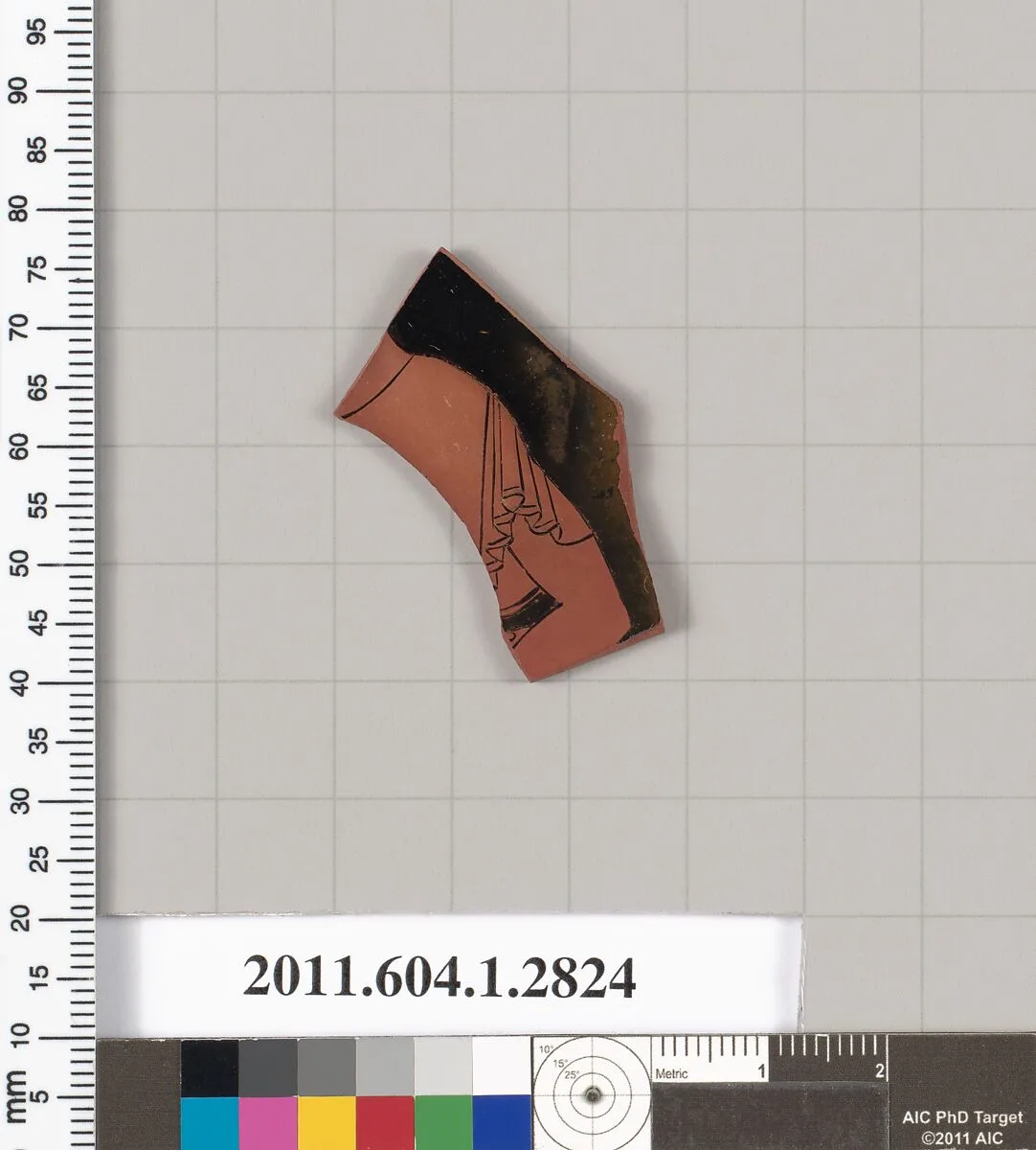 Terracotta fragment of a kylix (drinking cup) — Unknown