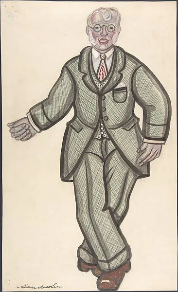 Man in a checkered suit — Sergey Sudeykin
