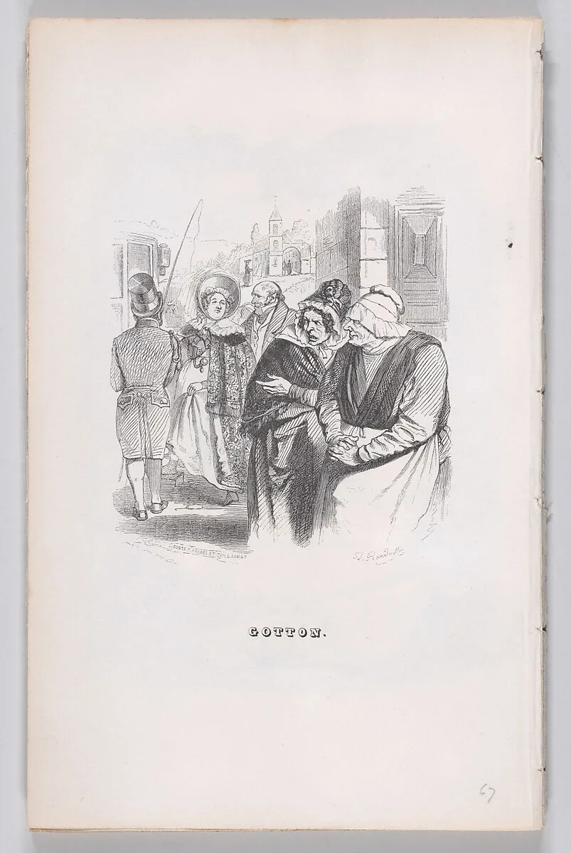 "Gotton" from The Complete Works of Béranger — J. J. Grandville|Pierre Jean de Béranger|Fournier & Perrotin