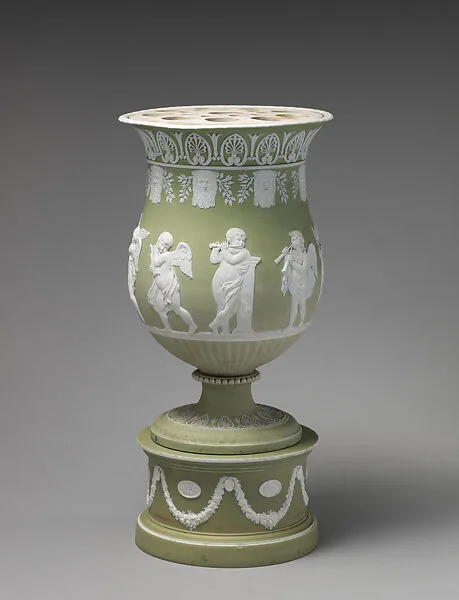 Vase and pedestal — Josiah Wedgwood and Sons