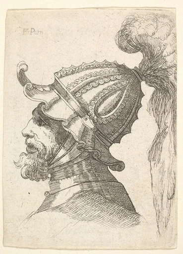 Helmeted head