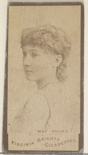 May Adams, from the Actors and Actresses series (N45, Type 3) for Virginia Brights Cigarettes