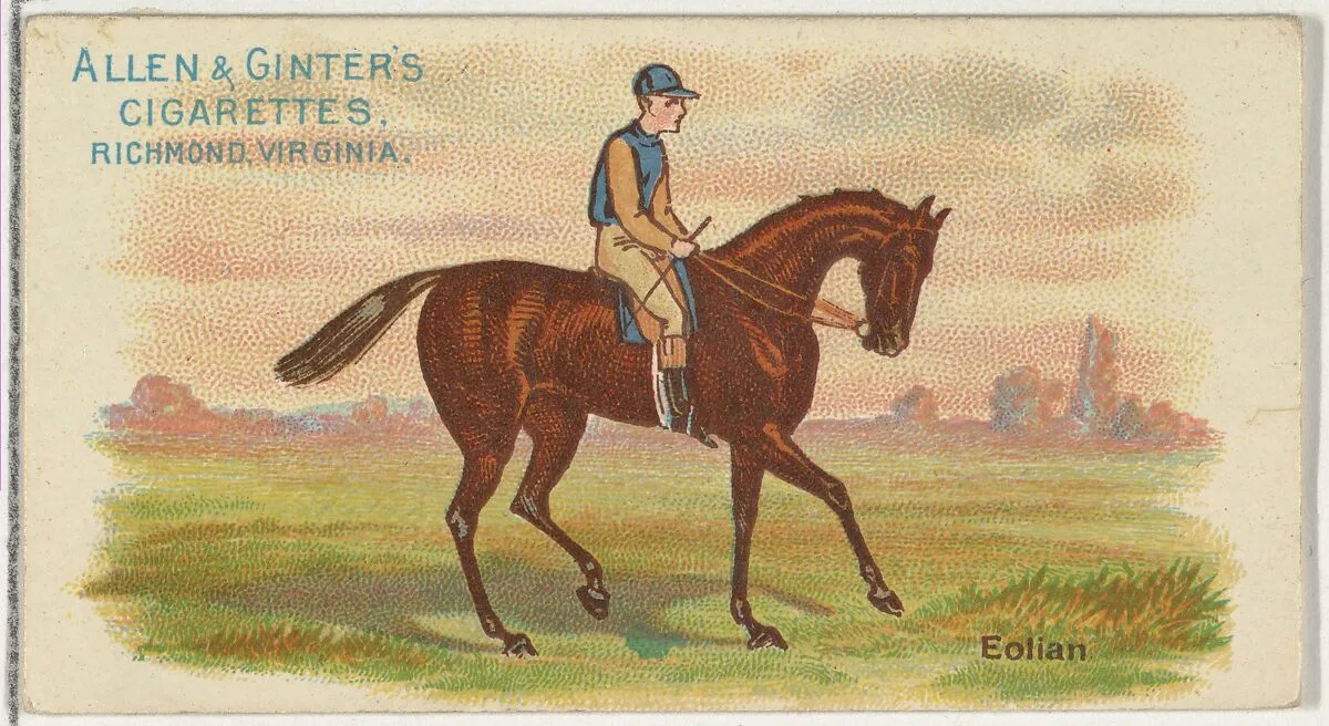 Eolian, from The World's Racers series (N32) for Allen & Ginter Cigarettes — Allen & Ginter|Lindner, Eddy & Claus