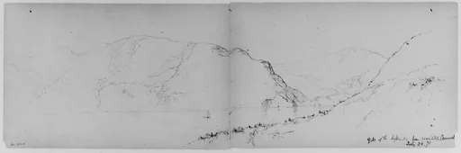 Gate of the Highlands, Cornwall, 1871 (from Sketchbook)