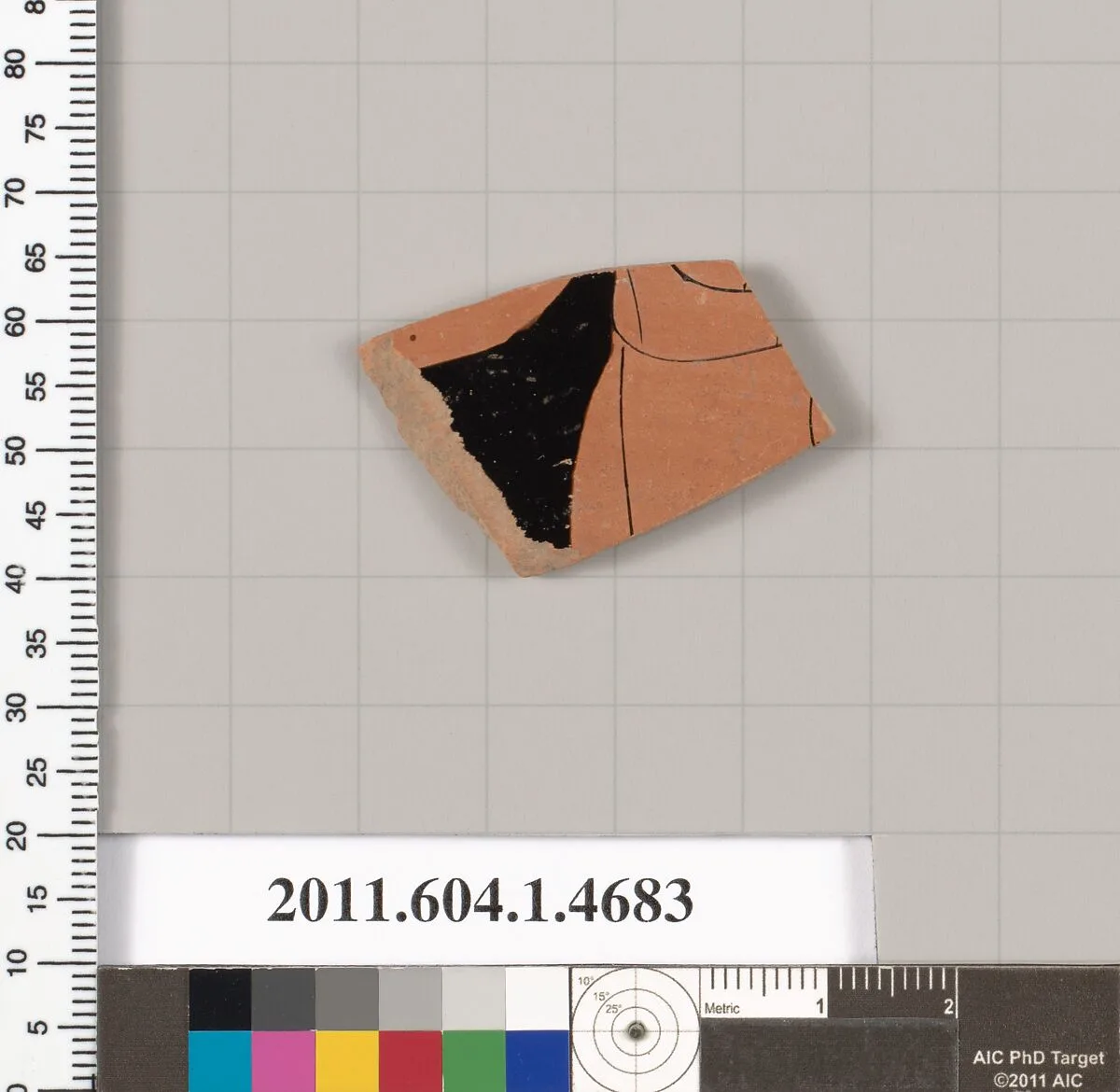 Terracotta fragment of a kylix (drinking cup) — Unknown