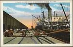 Steamer Loading Cotton at State Docks, Mobile, Ala. — Unknown