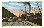 Steamer Loading Cotton at State Docks, Mobile, Ala.