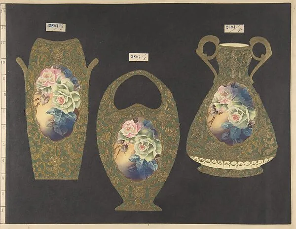 European porcelain designs in Japanese style — Unknown