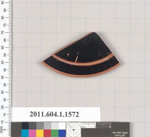 Terracotta fragment of a kylix (drinking cup)