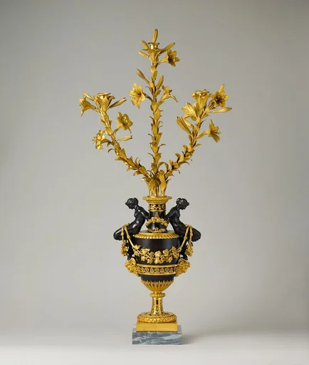 Three-light candelabrum (one of a pair)