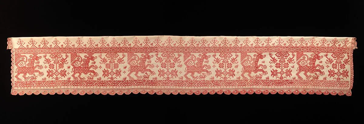 Bed curtain border — Unknown