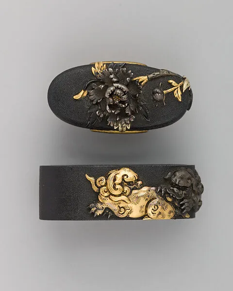 Sword-Hilt Collar and Pommel (Fuchigashira) — Unknown