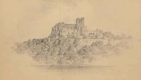 Preliminary Design for The Cloisters - View of the West Elevation — Otto Reinhold Eggers