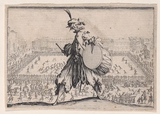 Le Jeu de Paume sur la Place Sainte-Croix, a Florence (The Tennis Game on the Piazza Santa Croce in Florence), from Les Caprices Series A, The Florence Set