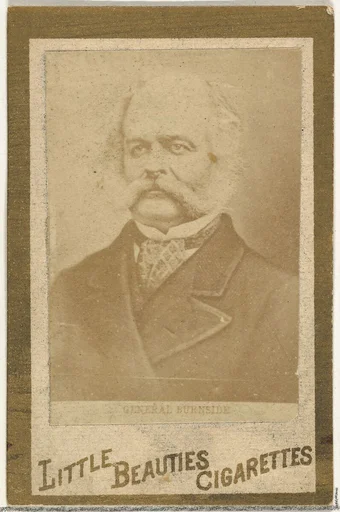 General Burnside, from the Actresses and Celebrities series (N60, Type 1) promoting Little Beauties Cigarettes for Allen & Ginter brand tobacco products