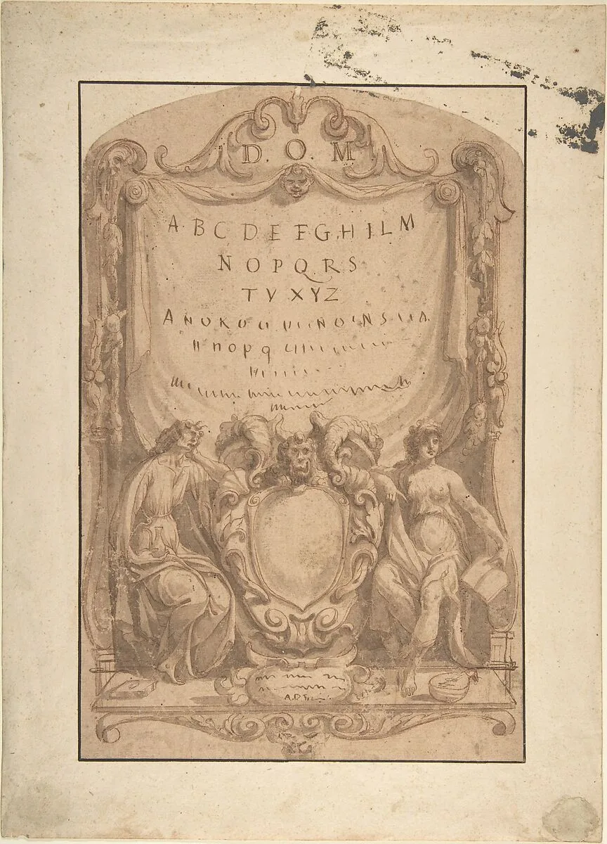 Design for a Title Page — Anonymous, German, 19th century|Anonymous, German, 18th century