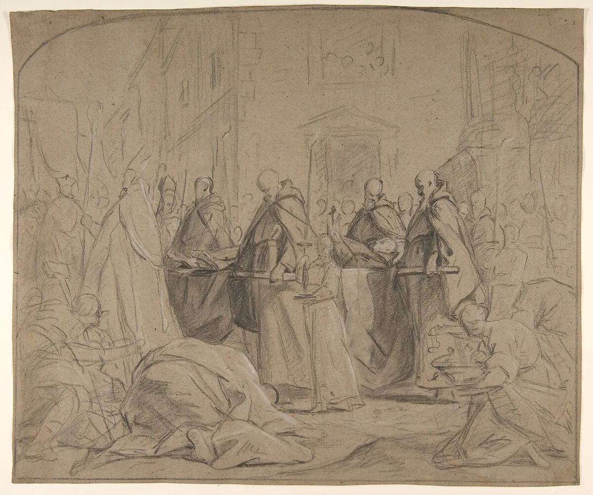 Funeral of François Duplessis de Mornay — Jean Restout le jeune