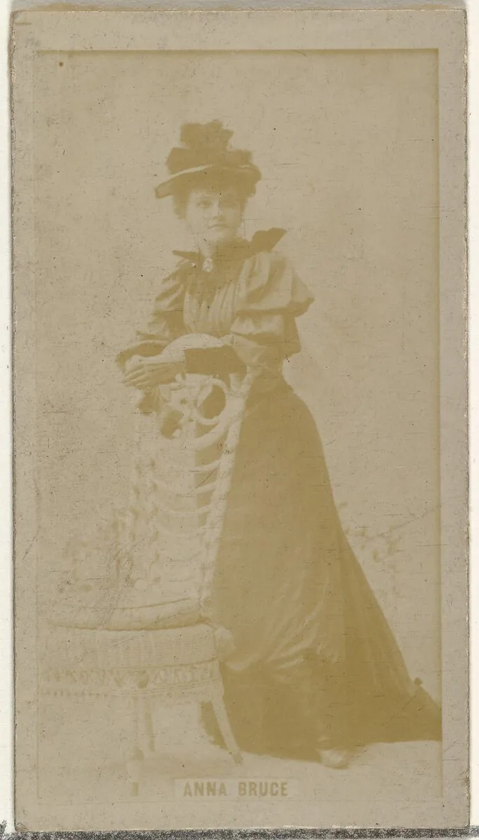 Anna Bruce, from the Actors and Actresses series (N145-8) issued by Duke Sons & Co. to promote Duke Cigarettes — W. Duke, Sons & Co.|American Tobacco Company