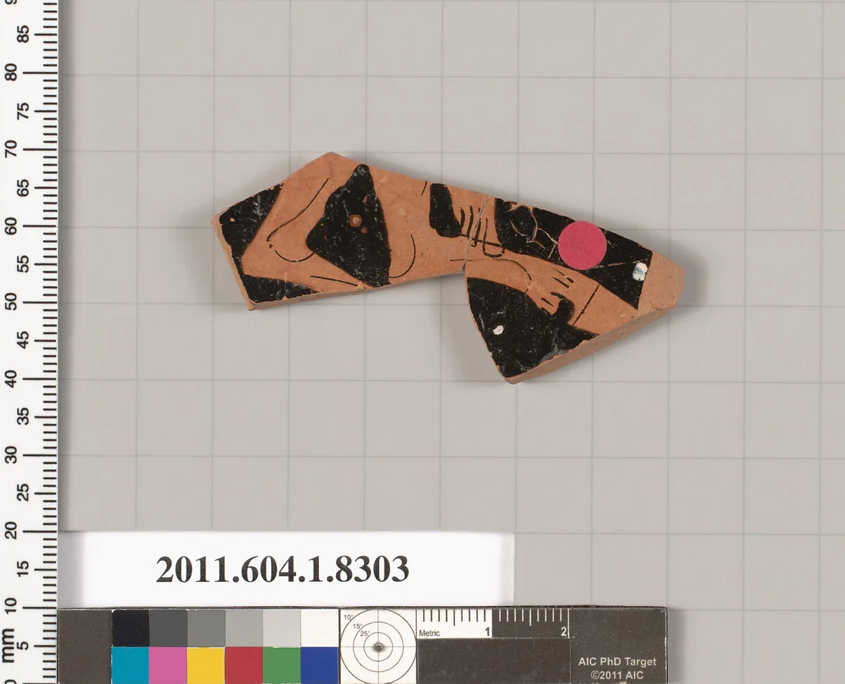 Terracotta fragment of a kylix (drinking cup) — Unknown