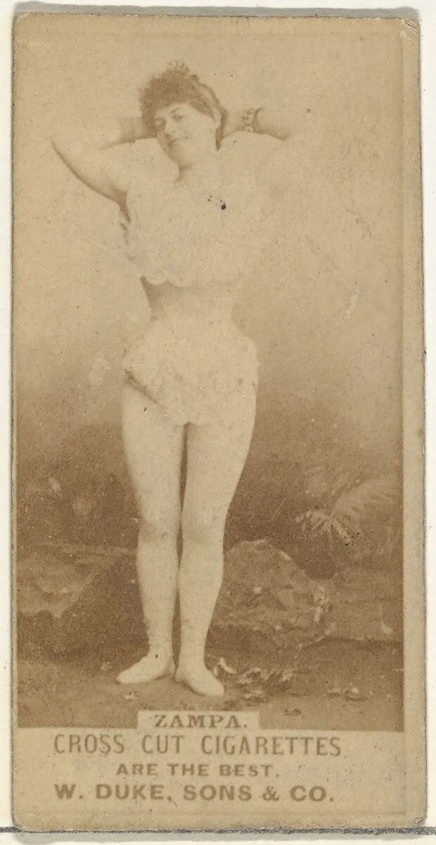 Zampa, from the Actors and Actresses series (N145-3) issued by Duke Sons & Co. to promote Cross Cut Cigarettes — W. Duke, Sons & Co.
