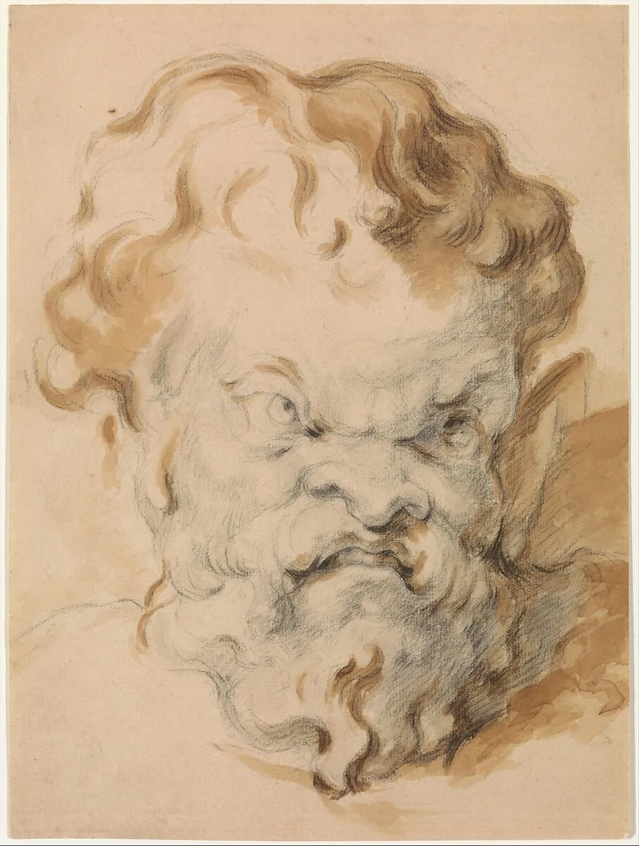 Head of Silenus — Paul Cézanne|Peter Paul Rubens