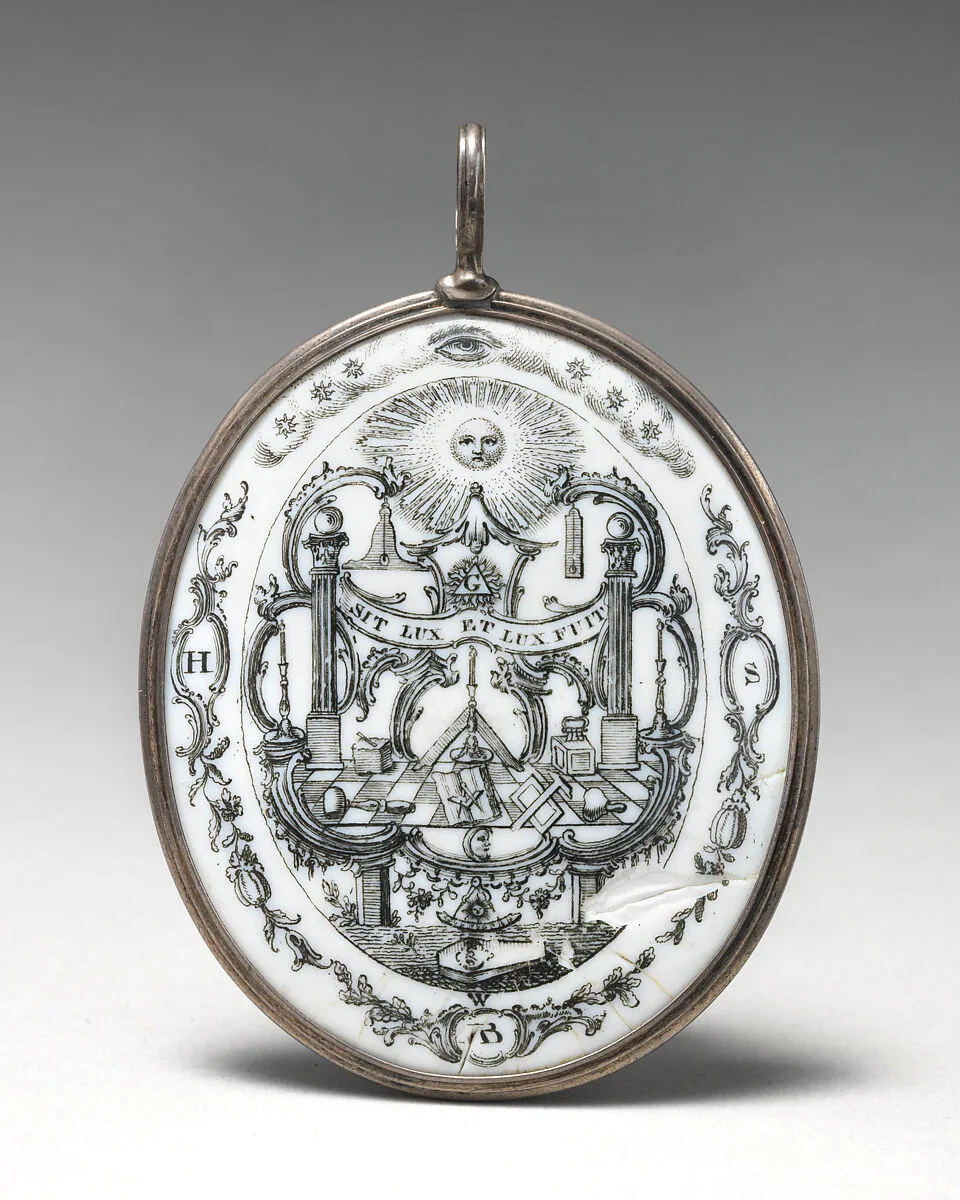 Pendant with Masonic symbols — Unknown