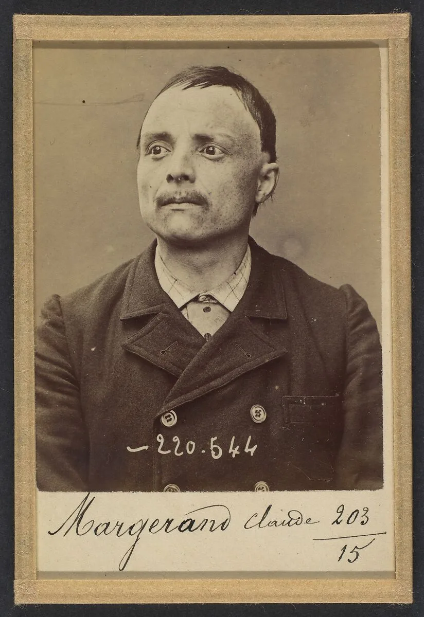 Margerand. Claude. 32 ans, né le 24/3/61 à Beaujeu (Rhône). Cordonnier. Anarchiste. 3/7/94. — Alphonse Bertillon