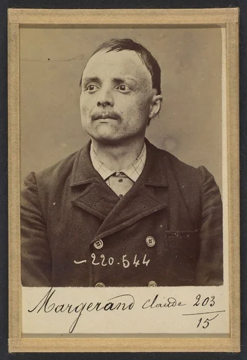Margerand. Claude. 32 ans, né le 24/3/61 à Beaujeu (Rhône). Cordonnier. Anarchiste. 3/7/94.